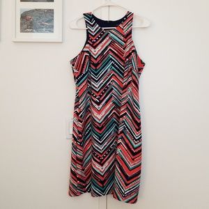 Bright patterned dress